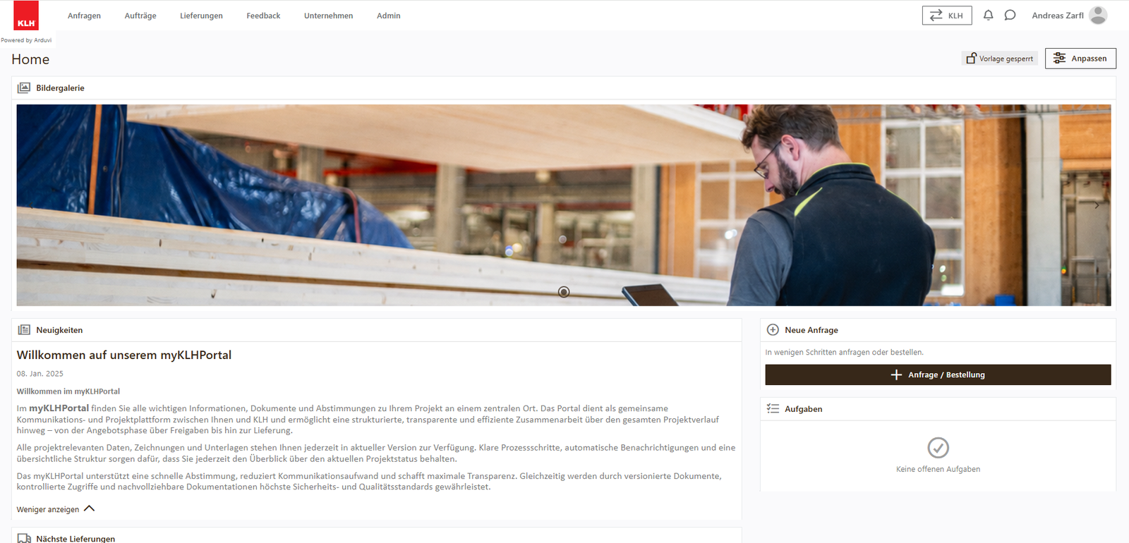 myKLHPortal – Kundenportal von KLH im eigenen Branding, betrieben mit Arduvi